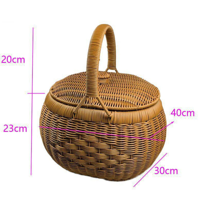 Multi-Layer Woven Picnic Storage Basket Kalsten
