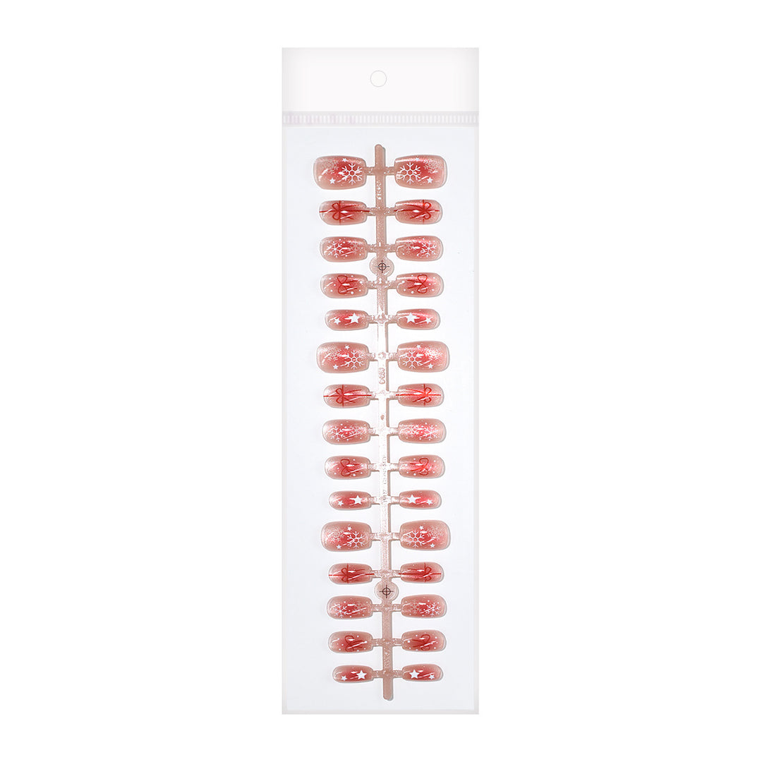 Holiday-Themed Press-On Nail Art Set Kalsten