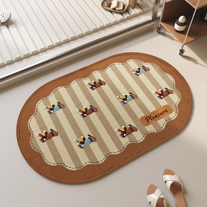 Decorative Bath Mat Kalsten