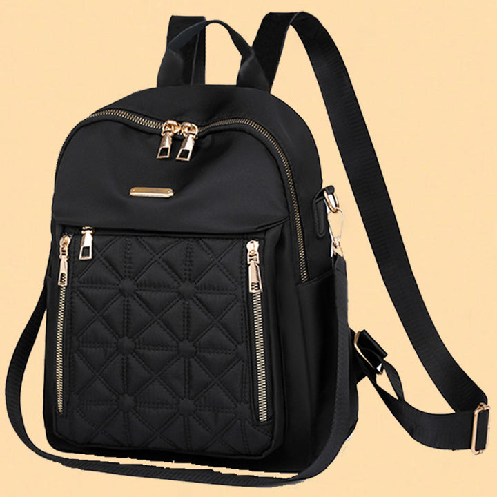 Stylish Quilted Nylon Backpack Kalsten