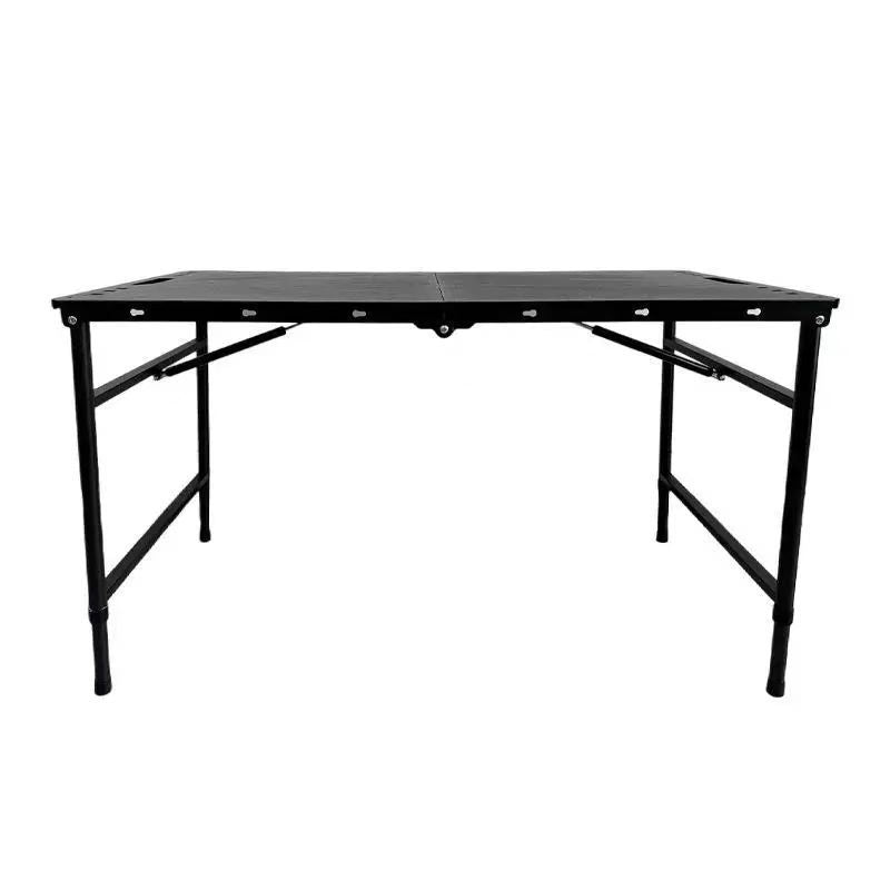 Height-adjustable Folding Table With Sturdy Steel Frame Kalsten