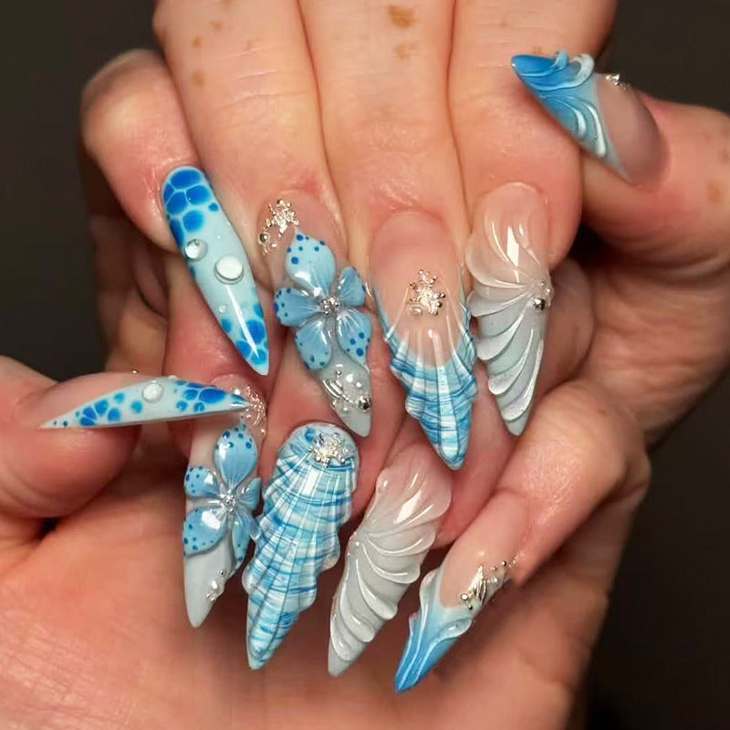 Sea-Inspired Press-On Nail Set Kalsten