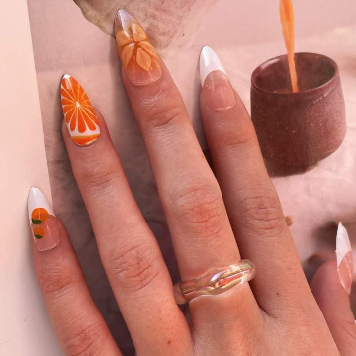 Premium Press-On Nail Set with Decorative Accents Kalsten