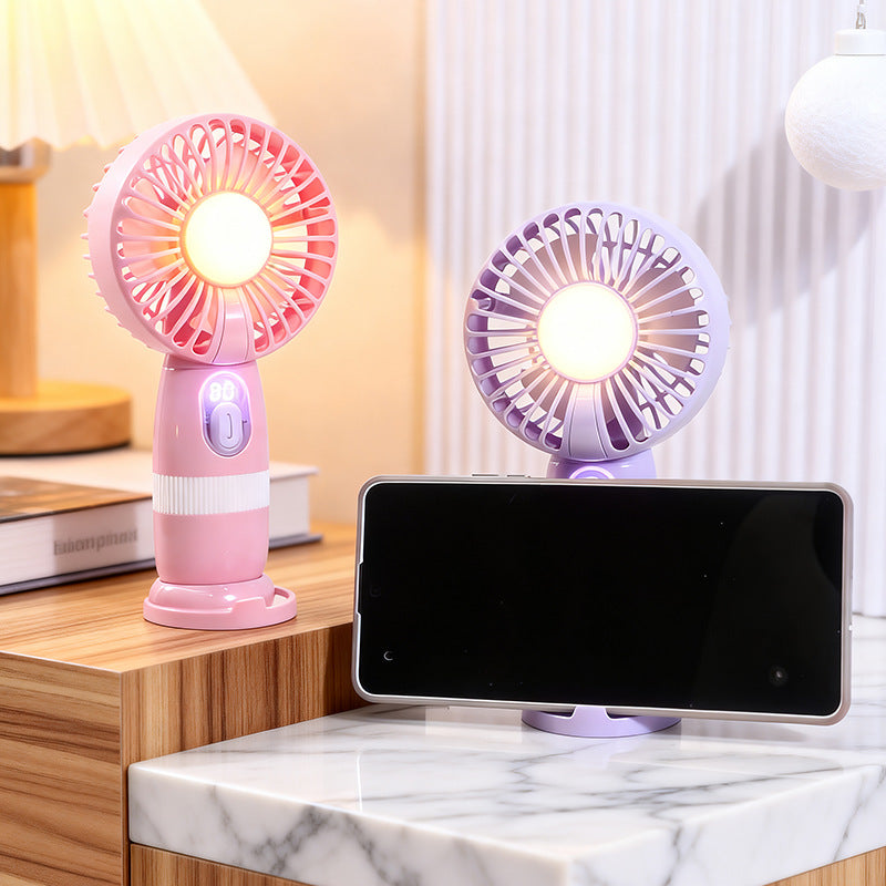Women's portable mini fan with built-in LED light Kalsten