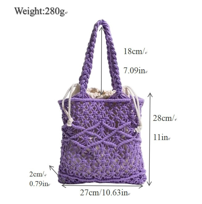 Handmade Macrame Tote Bag Kalsten