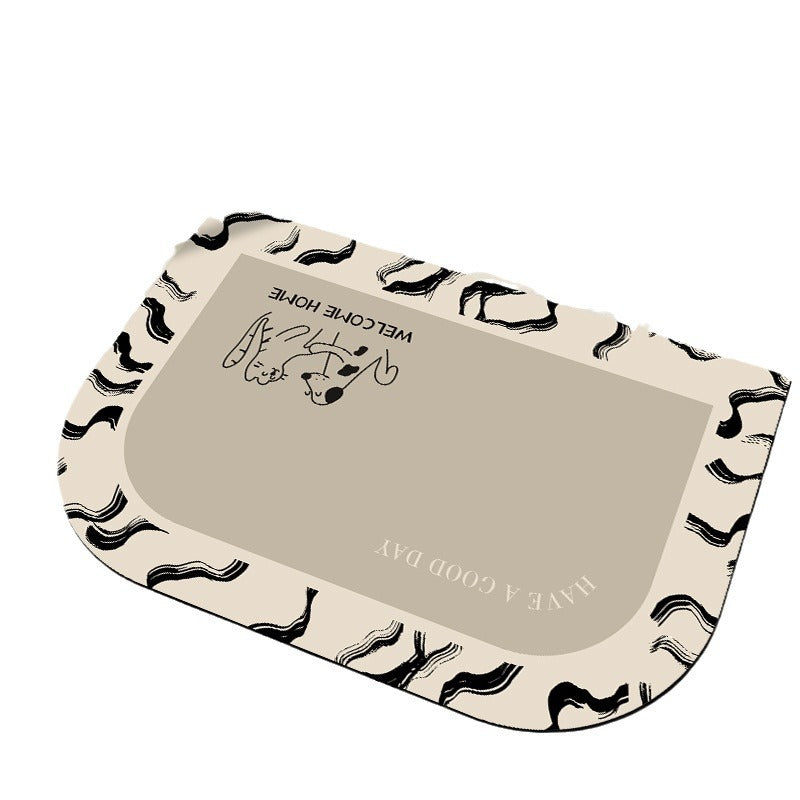 Playful Pet-Themed Welcome Mat