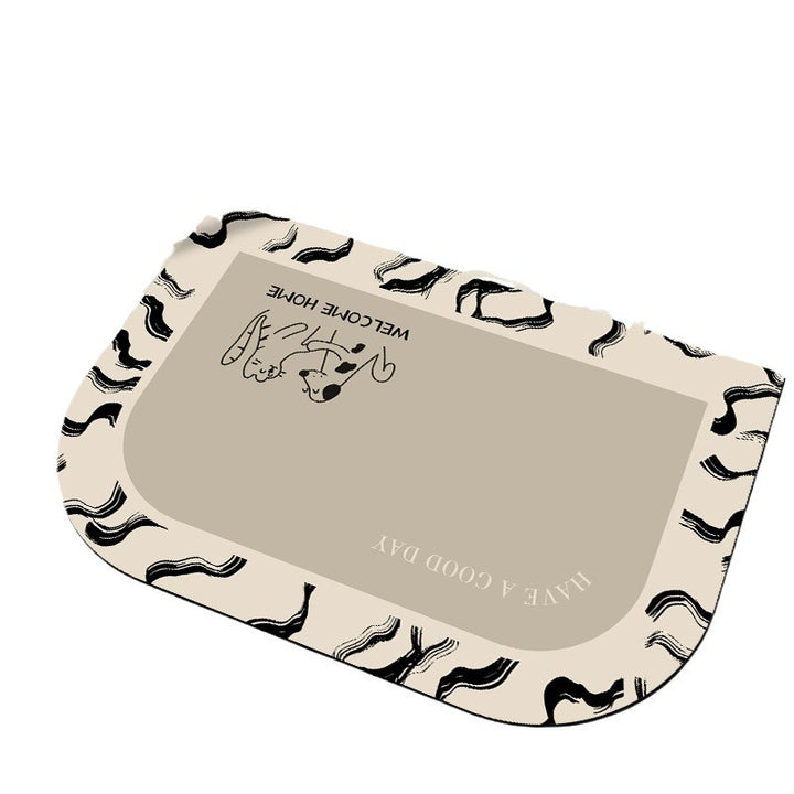 Playful Pet-Themed Welcome Mat