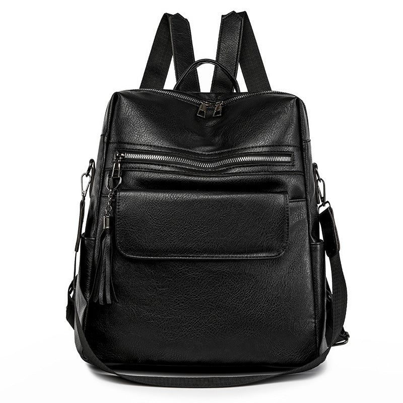 Multi-Functional Faux Leather Backpack Kalsten