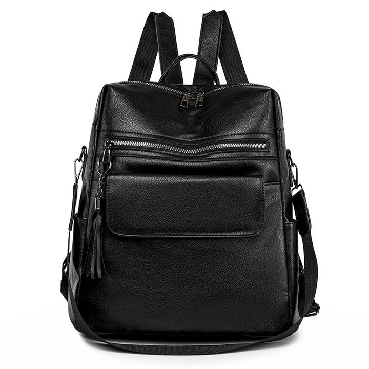 Multi-Functional Faux Leather Backpack Kalsten