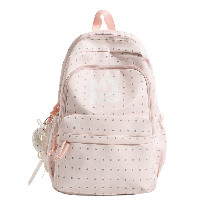 Stylish Polka Dot Printed Backpack Kalsten