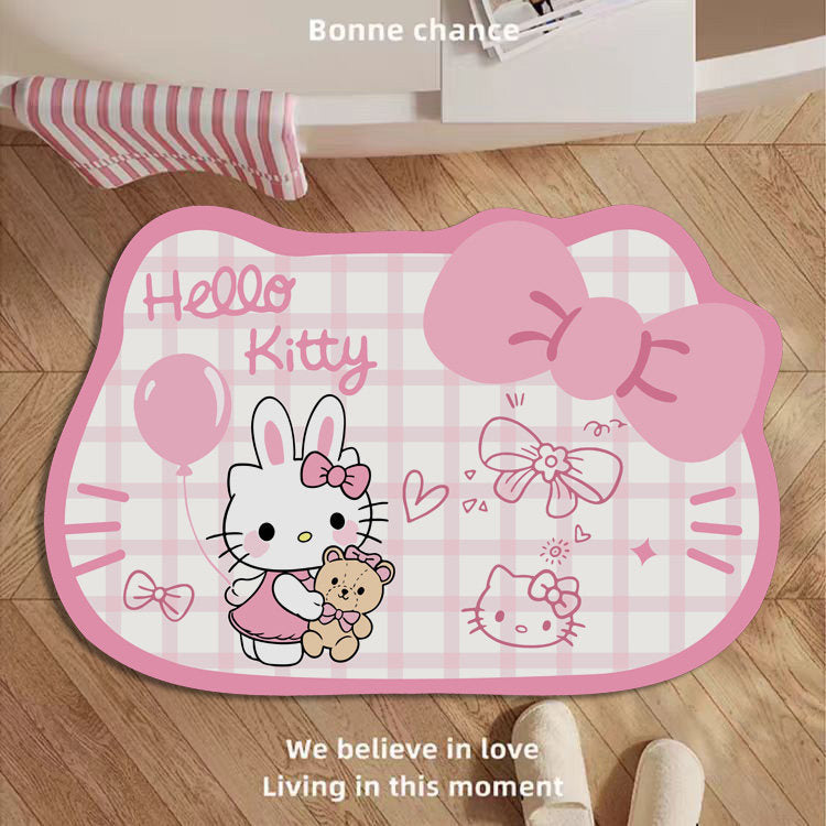 Cartoon-Themed Plush Area Rug
