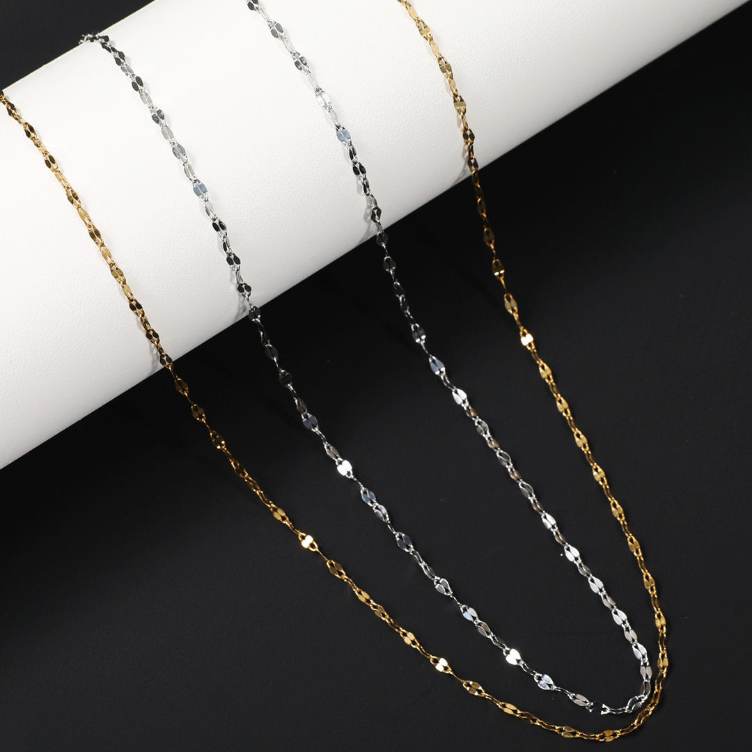 Elegant Interlaced Chain Necklace Kalsten