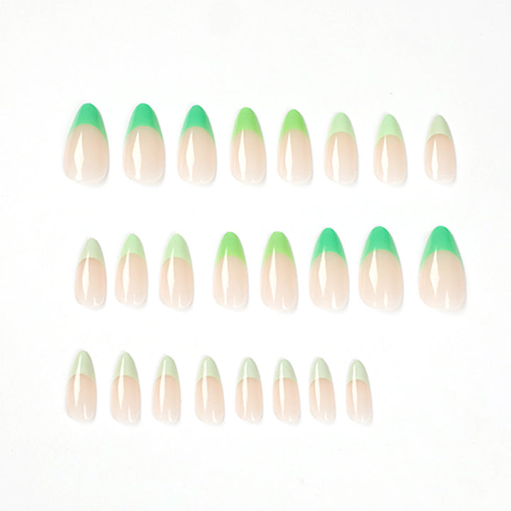 Artful nail extensions with trendy ombre color Kalsten