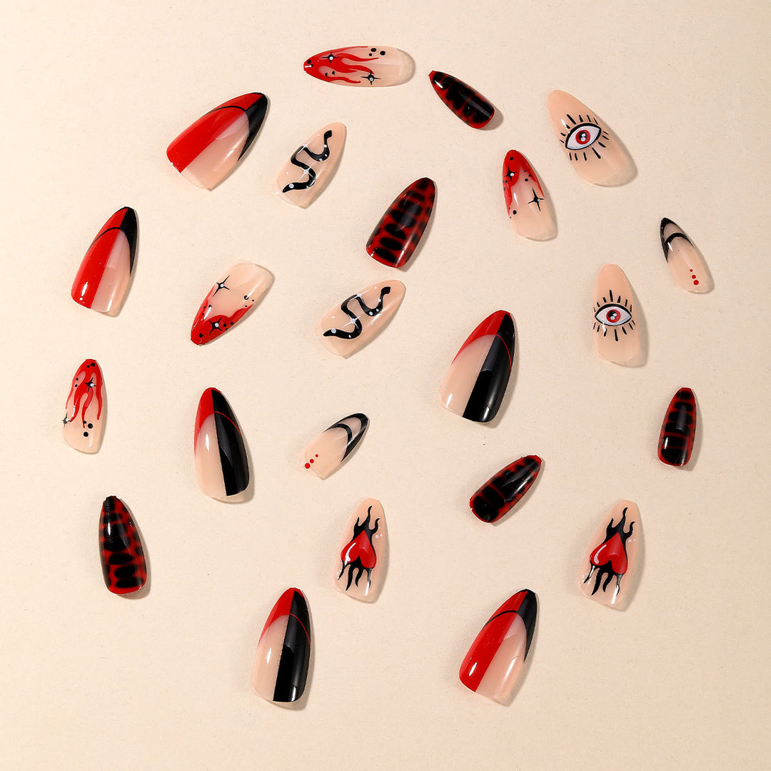 Edgy Gothic Nail Art Set Kalsten