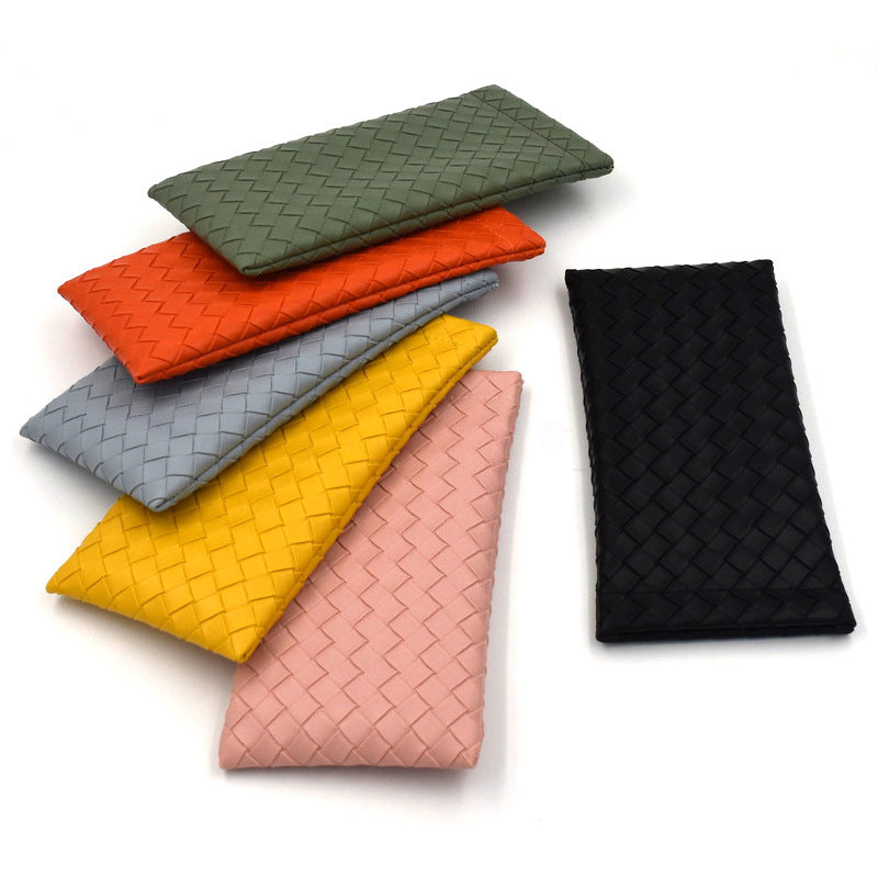 Woven Leather Clutch Wallet Kalsten