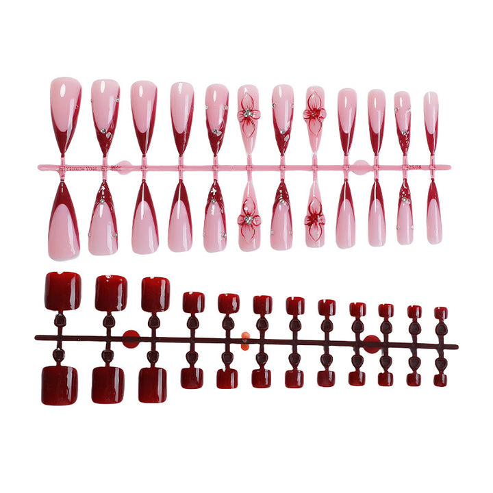 Elegant Decorative Press-On Nail Set kalsten 1788496206