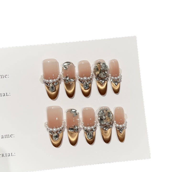 Elegant Press-On Nail Art Set