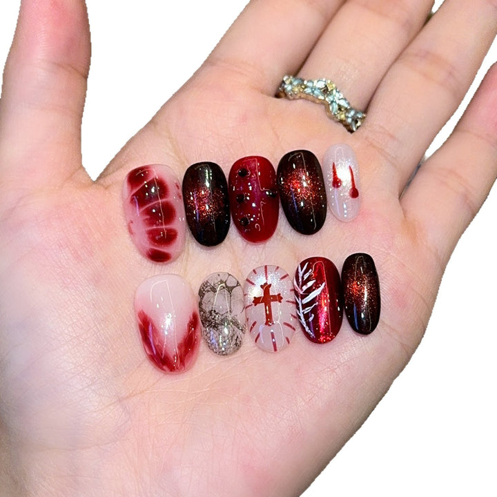 Creative Art Nails with Festive Design Kalsten