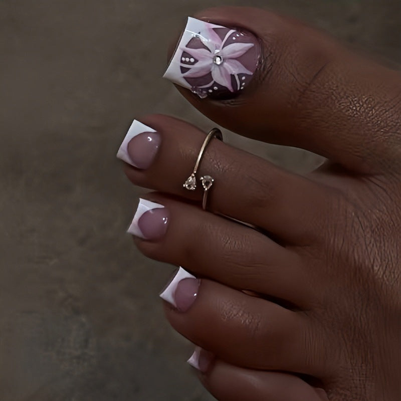 Artificial toenails with floral designs Kalsten