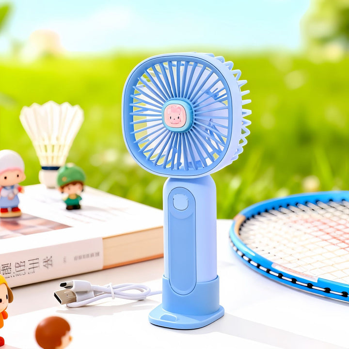 Women's Portable Handheld Fan with Ergonomic Design and USB Connection Kalsten