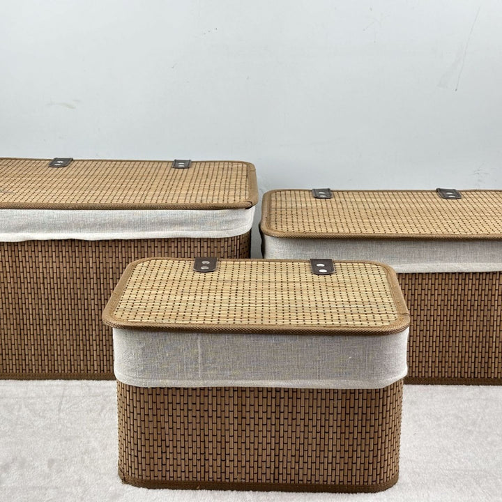 Multifunctional Storage Box Made of Bamboo Kalsten