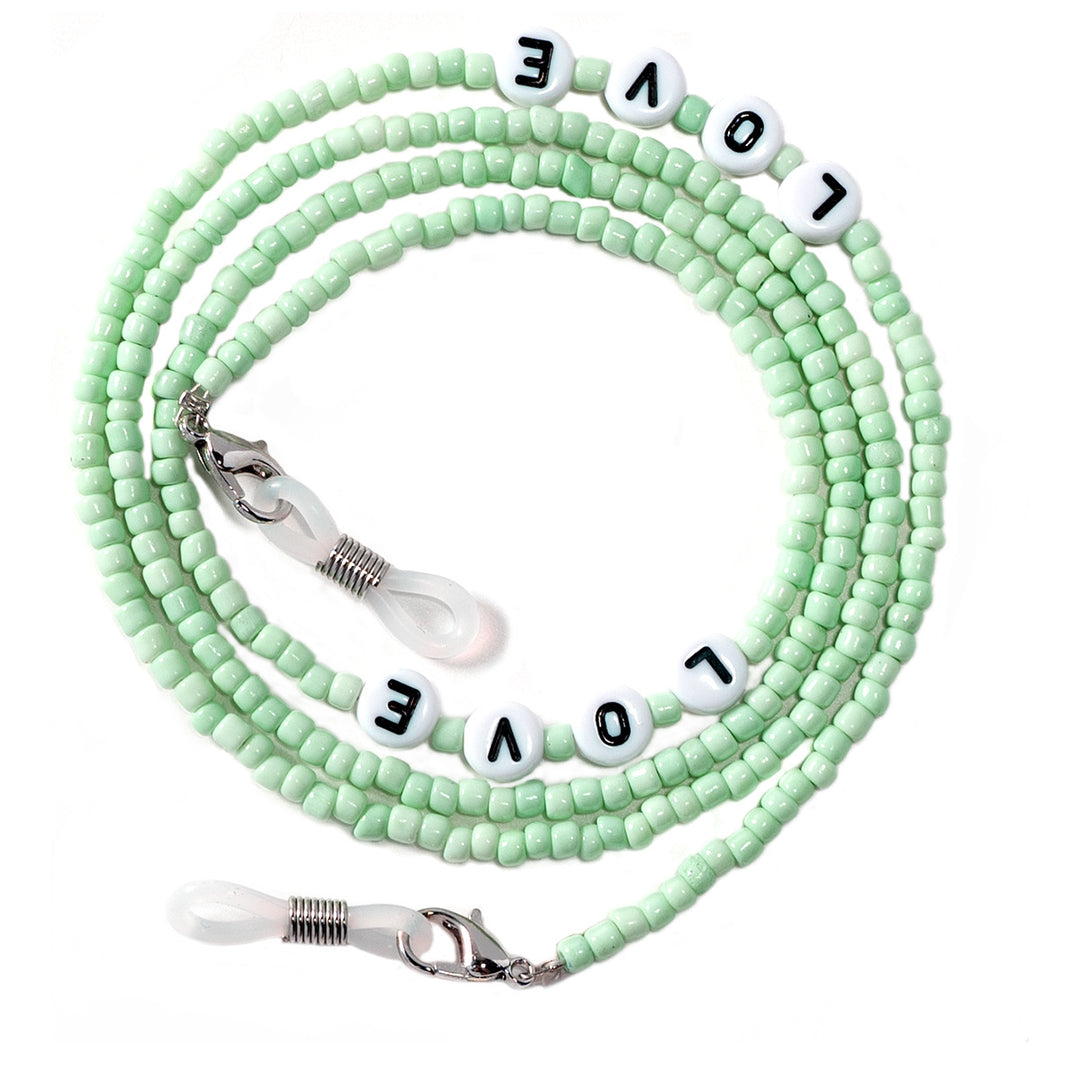 Love-themed Beaded Eyewear Chain Kalsten