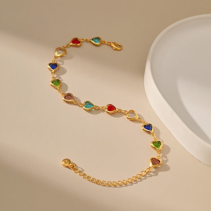 Butterfly and Daisy Charm Anklet Kalsten