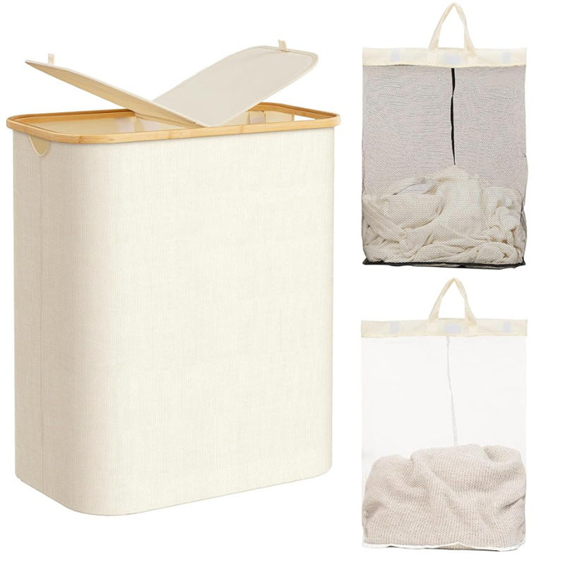 Laundry basket with practical lid and carrying handles Kalsten