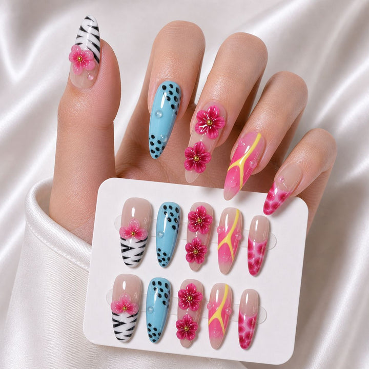 Artistic Floral Nail Art Set Kalsten
