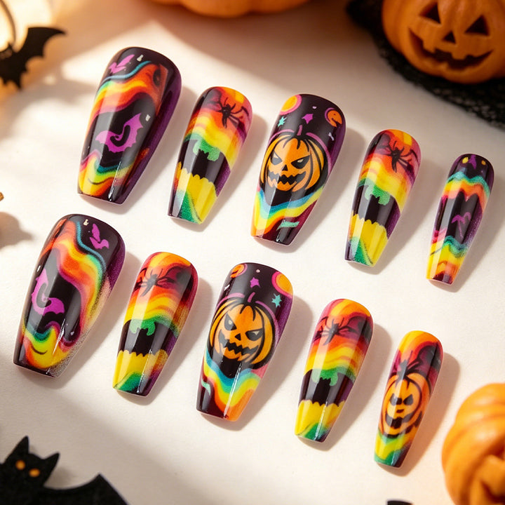 Creative Halloween-Themed Press-On Nails Kalsten