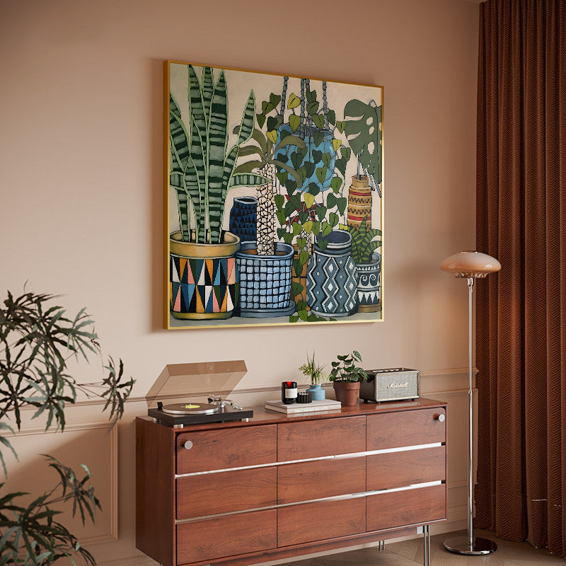 Decorative Indoor Plant Art Canvas Print