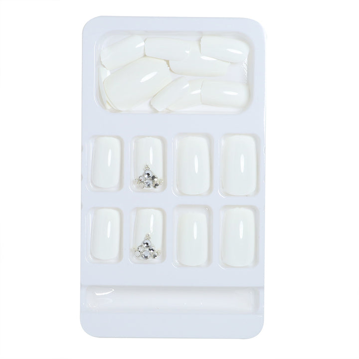 Luxury Press-On Nail Design with Rhinestone Accents Kalsten