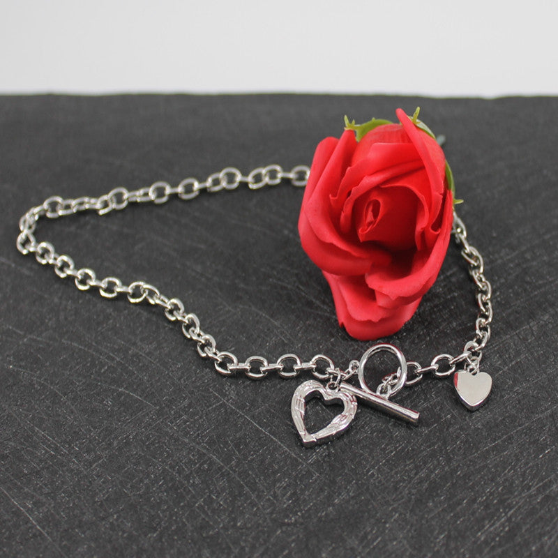 Stylish Heart-Linked Chain Necklace Kalsten