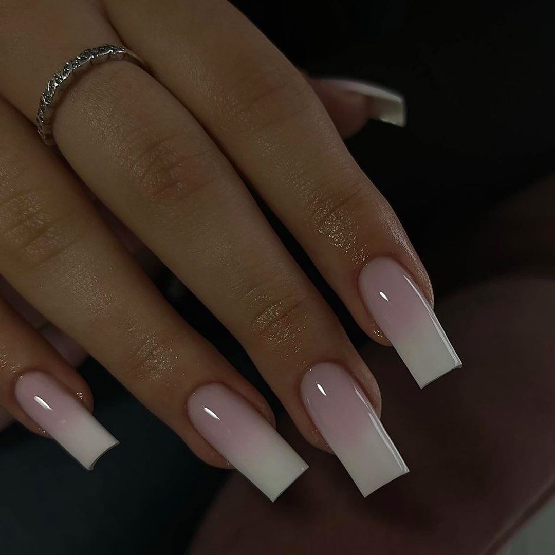 Artful nail extensions with elegant ombre finish Kalsten