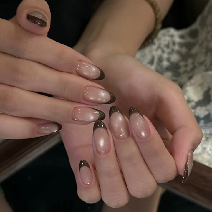 Elegant Acrylic Nails with Modern Ombre Design Kalsten