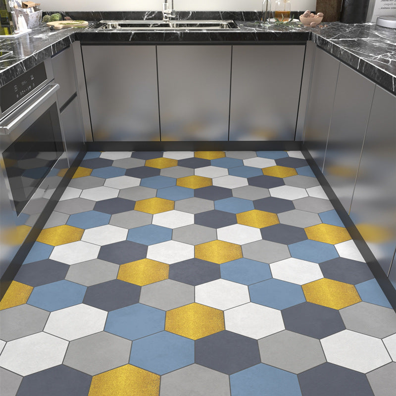 Geometric Honeycomb Pattern Area Rug