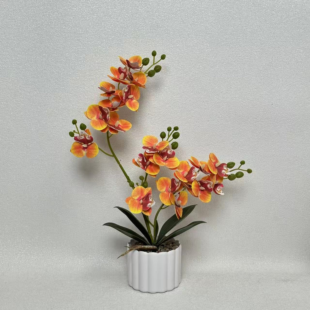 Artificial Orchid Flower Display for Home Decor and Indoor Display