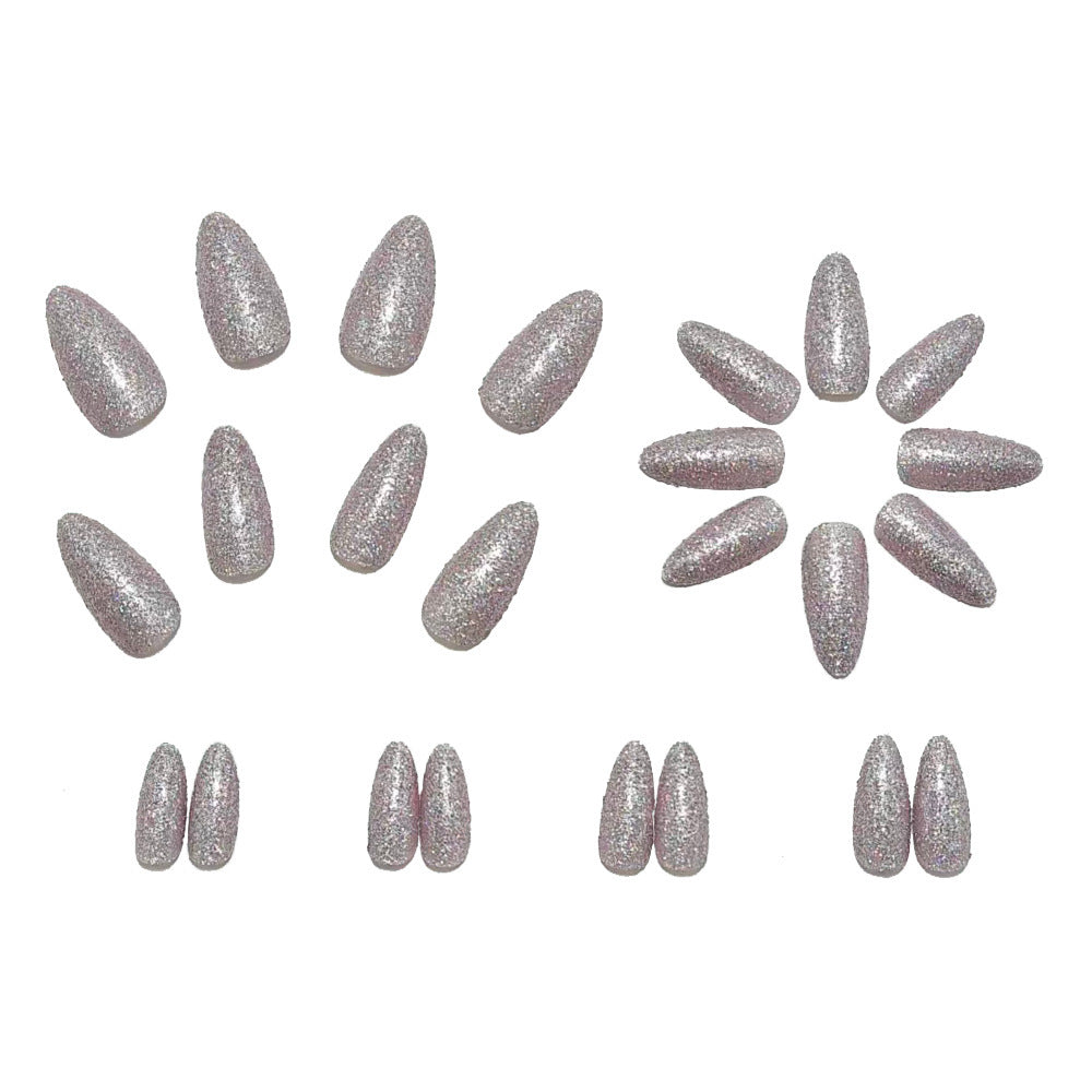 Artificial nails with glitter and elegant design Kalsten