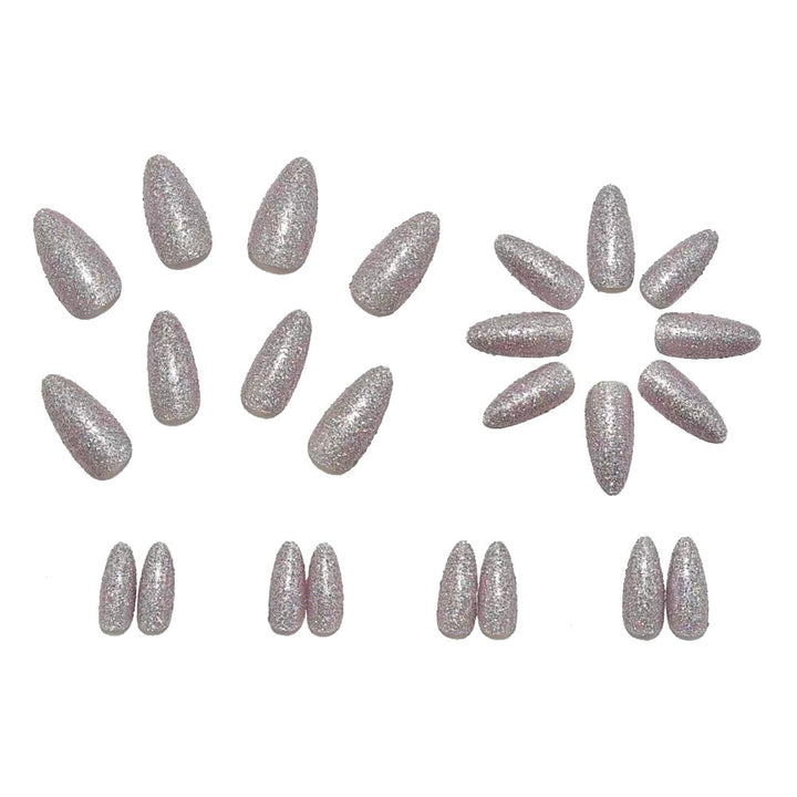 Artificial nails with glitter and elegant design Kalsten