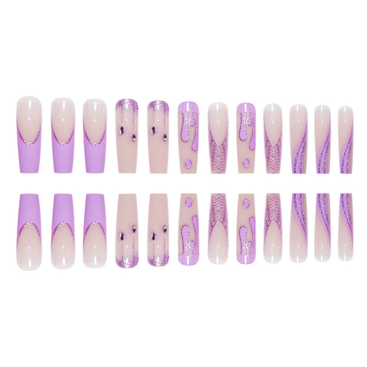 Artistic Long Press-On Nails Kalsten