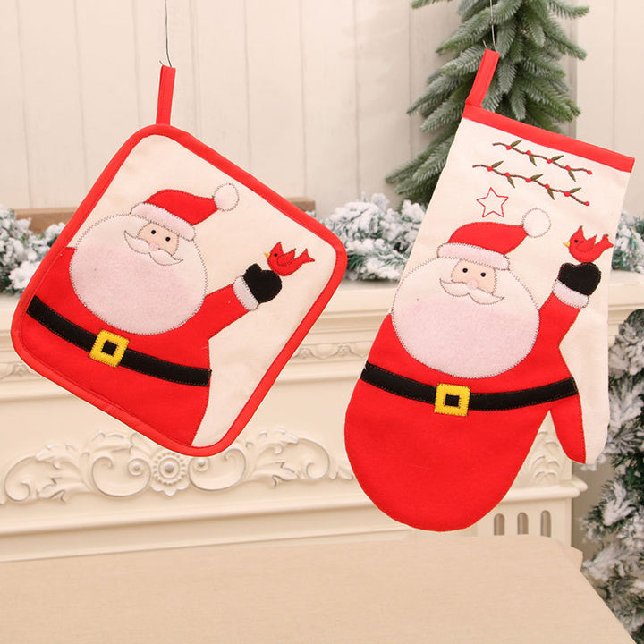 Santa-Themed Oven Mitts Kalsten