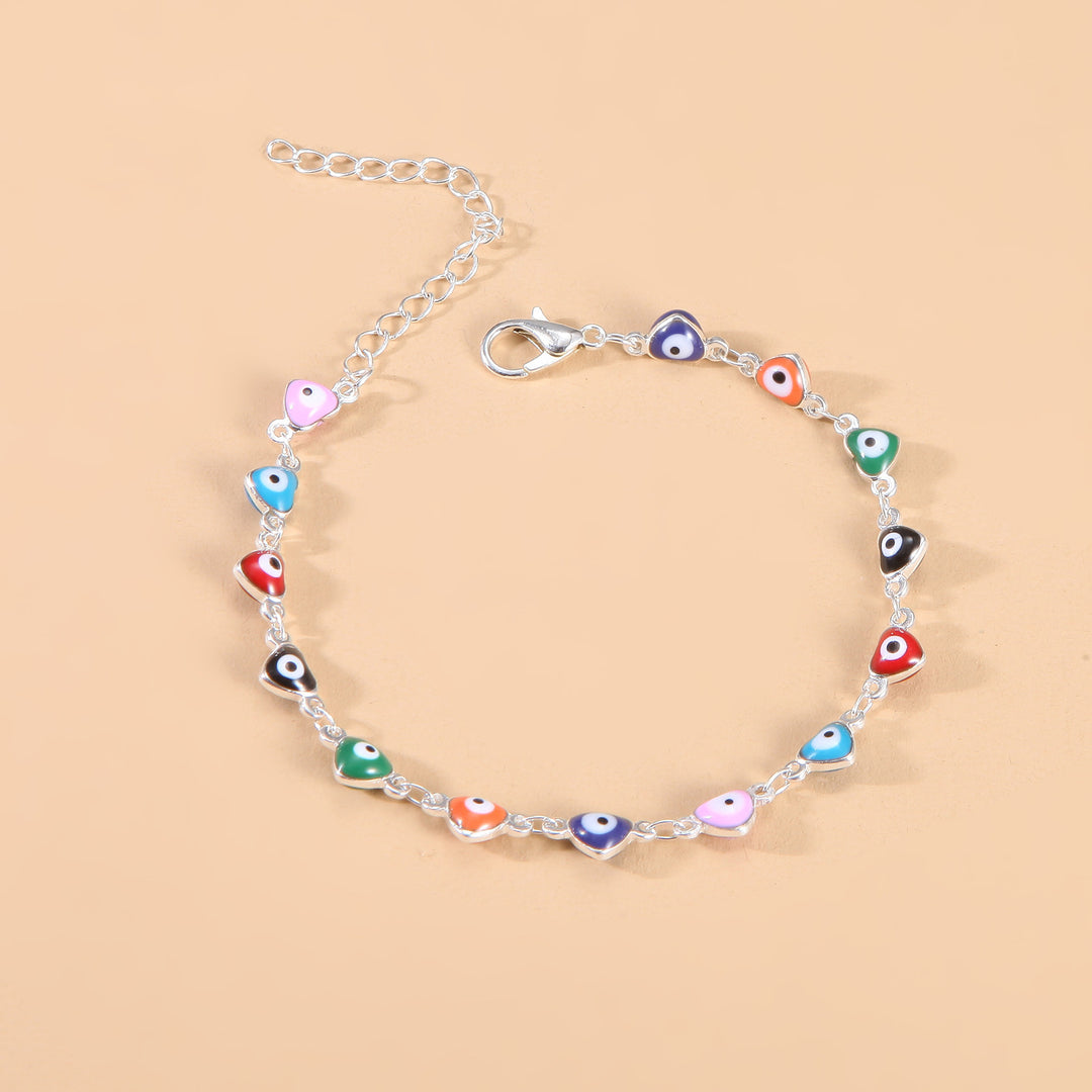 Colorful Evil Eye Charm Anklet Kalsten