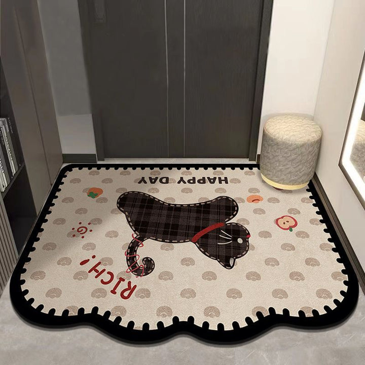 Cute Cat-Themed Entrance Mat