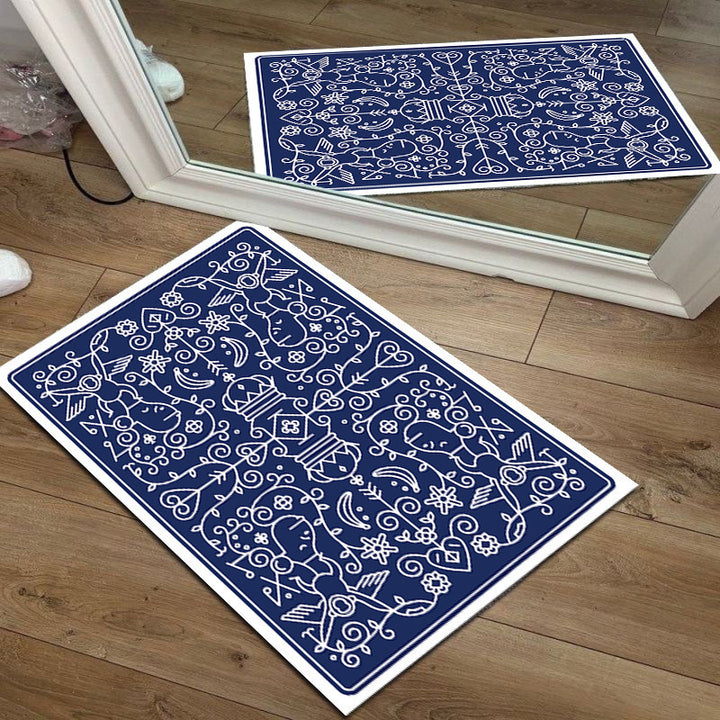 Fun and Whimsical Money-Themed Decorative Floor Mat