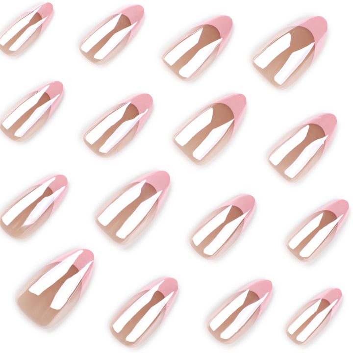Artistic stiletto nails with gloss and transparency effects Kalsten