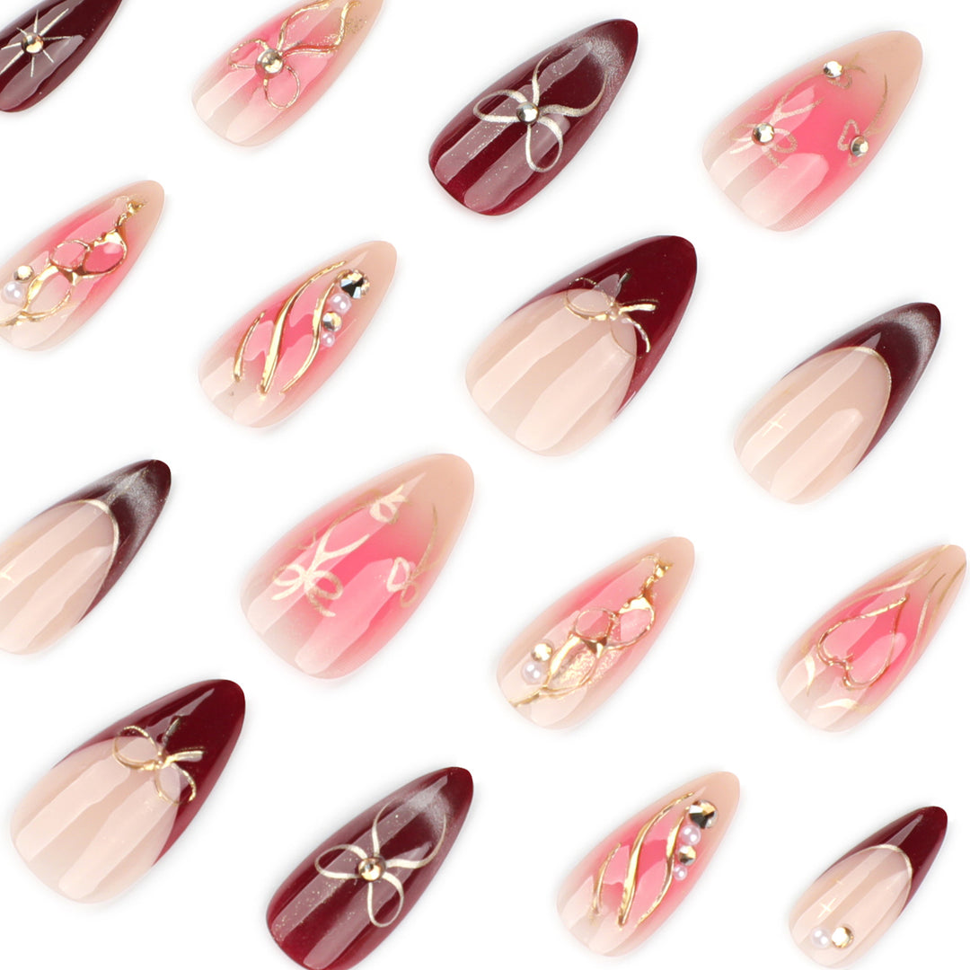 Artistic Nail Extensions with Creative Decorations Kalsten