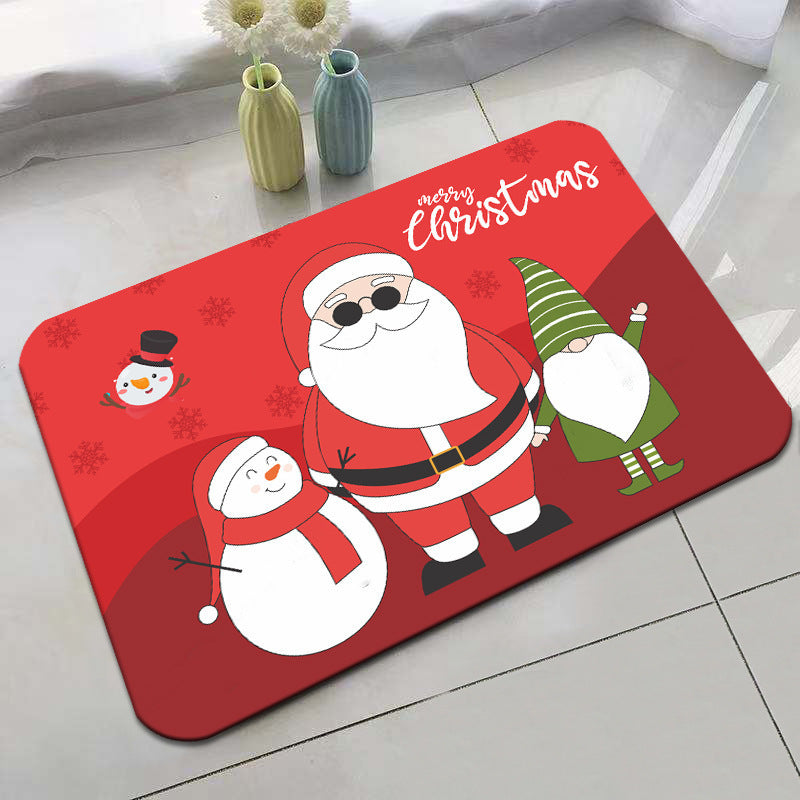 Festive Holiday-Themed Bath Mat Kalsten