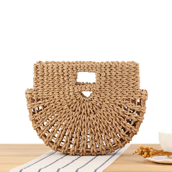 Hand-knotted basket bag with structured design Kalsten