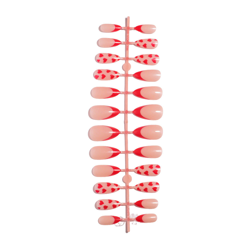 Artistic Heart Designed Press-On Nail Set Kalsten
