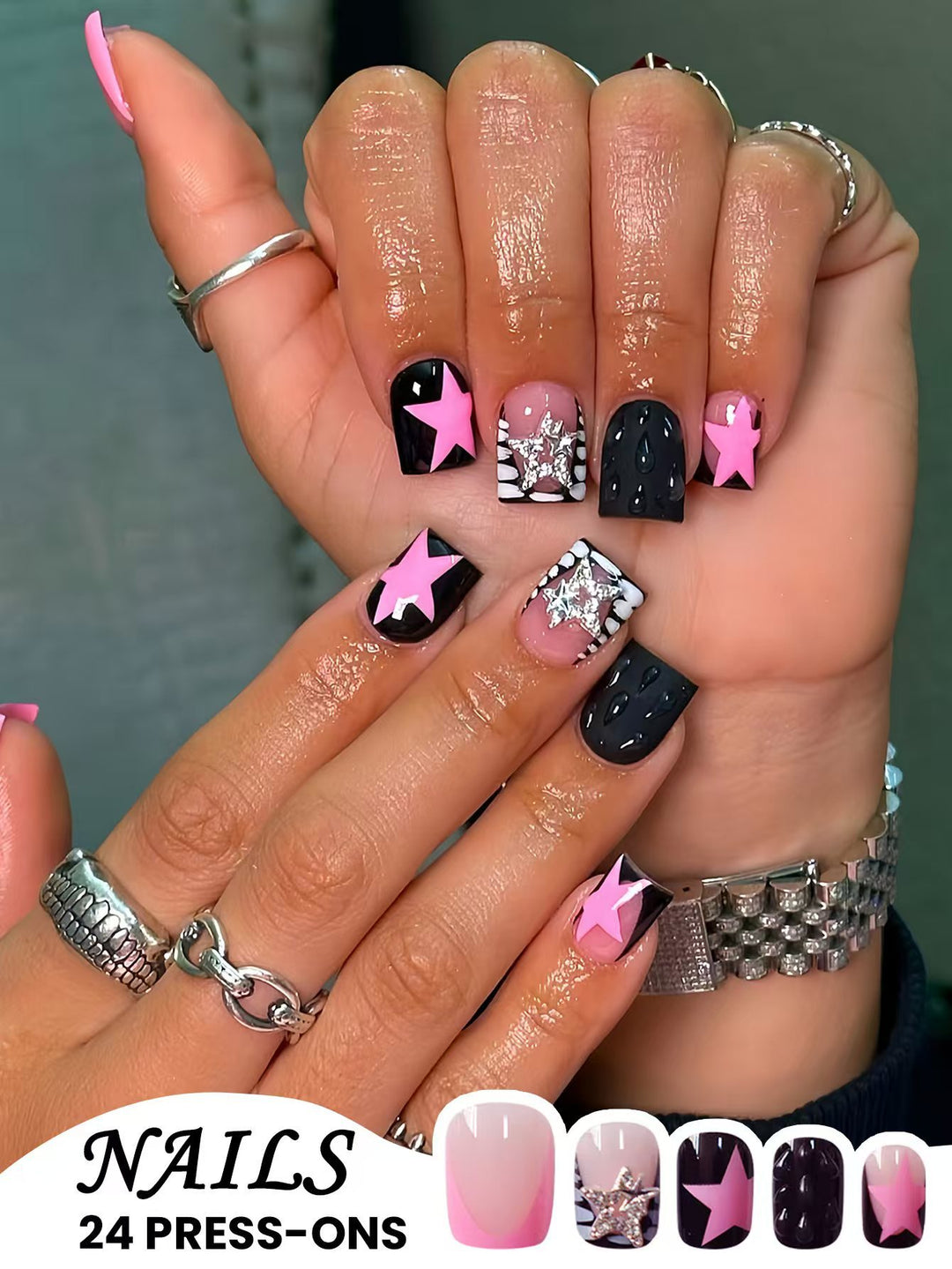 Glamorous Press-On Nail Art Kalsten